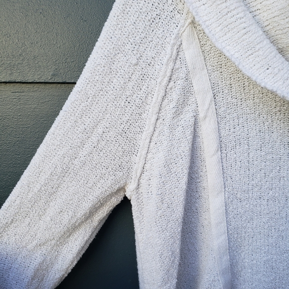Free People Ivory Slouchy Cowl Pullover Sweater - Picture 12 of 16